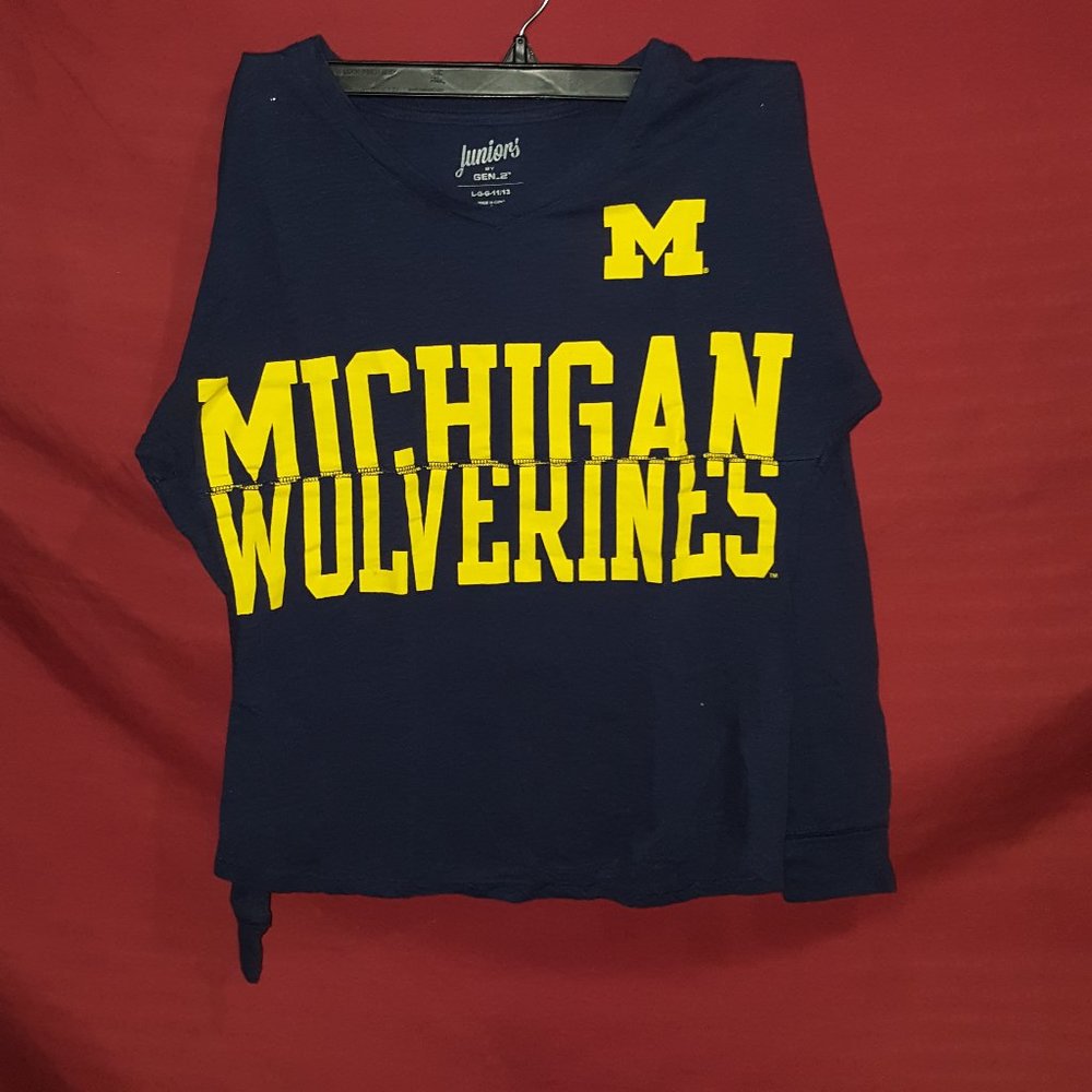 Michigan Wolverines Long Sleeve Shirt - Mens